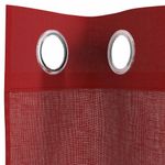 Casa si Gradina - Textile si covoare - Perdele si draperii - Perdele - Perdele Voile cu Oelii 2 buc rosu vin, mărime 140x260 cm - Infinity.ro