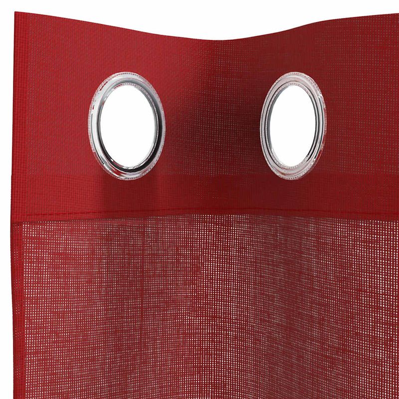 Casa si Gradina - Textile si covoare - Perdele si draperii - Perdele - Perdele Voile cu Oelii 2 buc rosu vin, mărime 140x260 cm - Infinity.ro