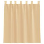 Casa si Gradina - Textile si covoare - Perdele si draperii - Perdele - Perdele Voile cu buzunare pentru bare 2 buc nisip, mărime 140x140 cm - Infinity.ro