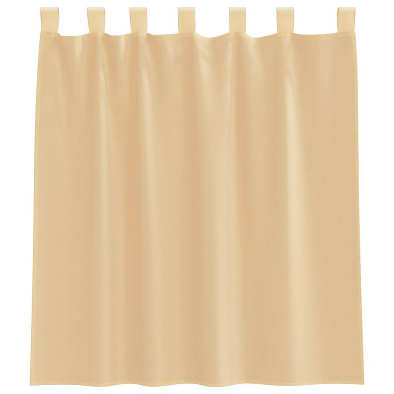 Casa si Gradina - Textile si covoare - Perdele si draperii - Perdele - Perdele Voile cu buzunare pentru bare 2 buc nisip, mărime 140x140 cm - Infinity.ro
