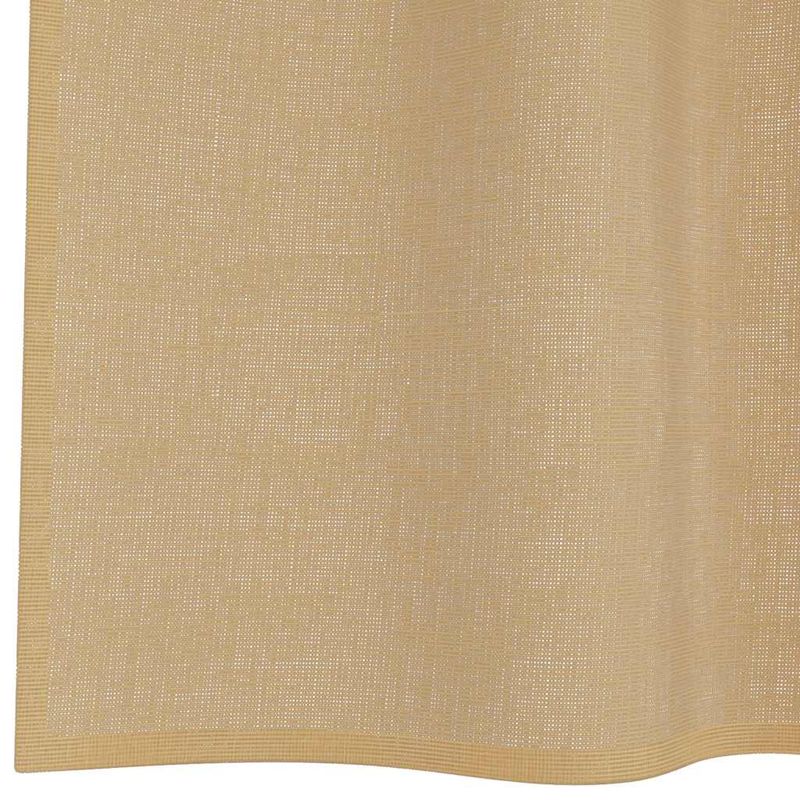 Casa si Gradina - Textile si covoare - Perdele si draperii - Perdele - Perdele Voile cu buzunare pentru bare 2 buc nisip, mărime 140x140 cm - Infinity.ro
