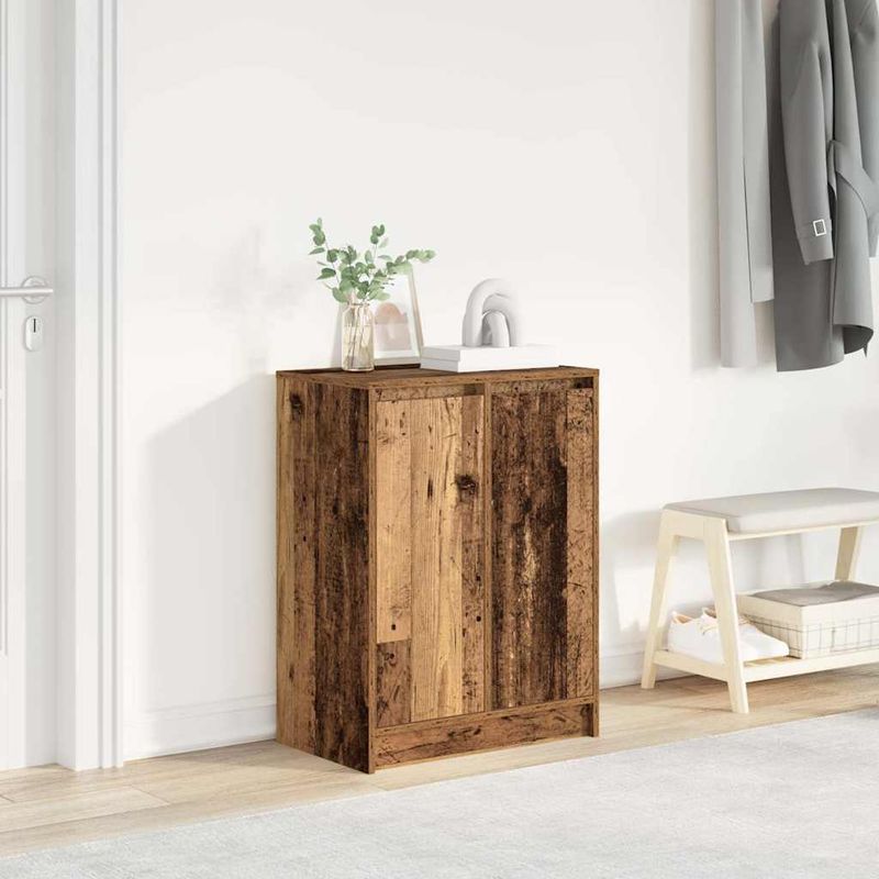 Casa si Gradina - Mobilier - Organizare si depozitare - Organizator incaltaminte - Dulap Pantofi Lemn Vechi 57x34x76 cm Lemn prelucrat - Infinity.ro