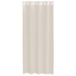 Casa si Gradina - Textile si covoare - Perdele si draperii - Perdele - Perdele Voile cu Oeli 2 buc Crem 140x245 cm - Infinity.ro