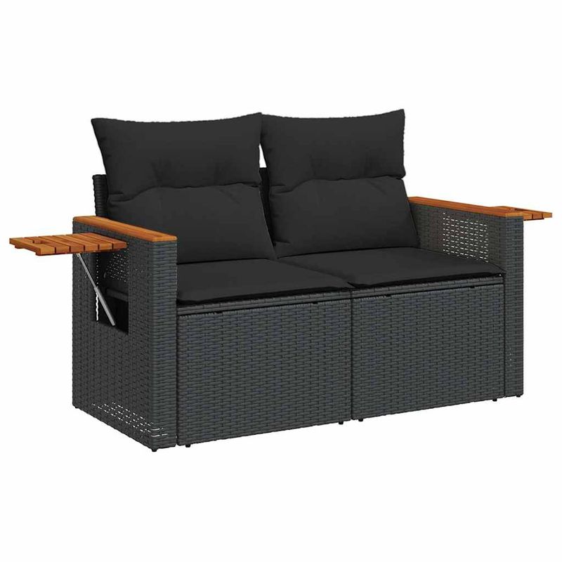 Casa si Gradina - Gradina si terasa - Mobilier exterior - Seturi mobila gradina - Set mobilier de gradina cu perne, 5 piese,poliratan/lemn acacia - Infinity.ro