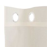 Casa si Gradina - Textile si covoare - Perdele si draperii - Perdele - Perdele Voile cu Oeli 2 buc Crem 140x245 cm - Infinity.ro