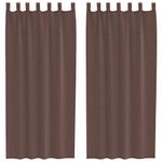 Casa si Gradina - Textile si covoare - Perdele si draperii - Perdele - Perdele Voile cu buzunare pentru bare 2 buc Maro, mărime 140x225 cm - Infinity.ro