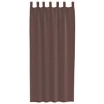 Casa si Gradina - Textile si covoare - Perdele si draperii - Perdele - Perdele Voile cu buzunare pentru bare 2 buc Maro, mărime 140x225 cm - Infinity.ro