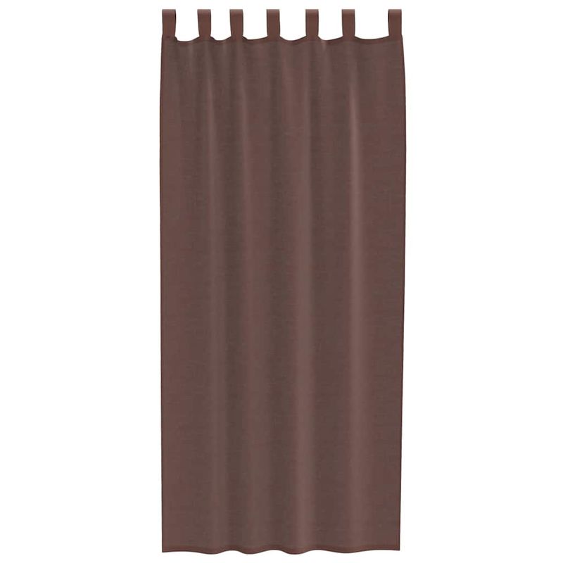 Casa si Gradina - Textile si covoare - Perdele si draperii - Perdele - Perdele Voile cu buzunare pentru bare 2 buc Maro, mărime 140x225 cm - Infinity.ro