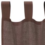 Casa si Gradina - Textile si covoare - Perdele si draperii - Perdele - Perdele Voile cu buzunare pentru bare 2 buc Maro, mărime 140x225 cm - Infinity.ro