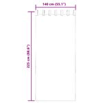 Casa si Gradina - Textile si covoare - Perdele si draperii - Perdele - Perdele Voile cu buzunare pentru bare 2 buc Maro, mărime 140x225 cm - Infinity.ro