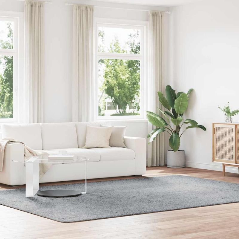Casa si Gradina - Textile si covoare - Covoare - Covoare casa - Covor shaggy cu pom inalt, NAVARRA, gri argintiu, 240x340 cm - Infinity.ro
