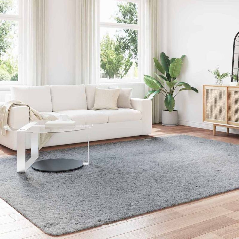 Casa si Gradina - Textile si covoare - Covoare - Covoare casa - Covor shaggy cu pom inalt, NAVARRA, gri argintiu, 240x340 cm - Infinity.ro