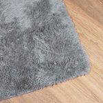Casa si Gradina - Textile si covoare - Covoare - Covoare casa - Covor shaggy cu pom inalt, NAVARRA, gri argintiu, 160x160 cm, formă pătrat - Infinity.ro