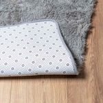 Casa si Gradina - Textile si covoare - Covoare - Covoare casa - Covor shaggy cu pom inalt, NAVARRA, gri argintiu, 160x160 cm, formă pătrat - Infinity.ro