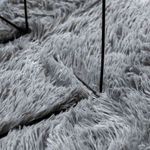 Casa si Gradina - Textile si covoare - Covoare - Covoare casa - Covor shaggy cu pom inalt, NAVARRA, gri argintiu, 160x160 cm, formă pătrat - Infinity.ro