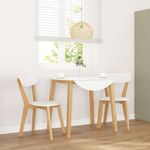 Casa si Gradina - Mobilier - Scaune si fotolii - Scaune - Scaune de sufragerie 2 buc Cauciuc din lemn masiv - Infinity.ro