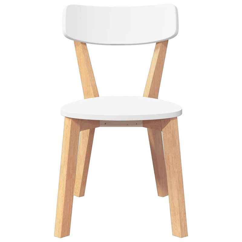 Casa si Gradina - Mobilier - Scaune si fotolii - Scaune - Scaune de sufragerie 2 buc Cauciuc din lemn masiv - Infinity.ro