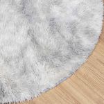 Casa si Gradina - Textile si covoare - Covoare - Covoare casa - Covor shaggy cu pom inalt, NAVARRA, gri deschis, 120x120 cm, formă rotund - Infinity.ro