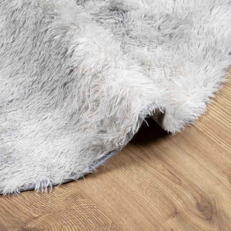 Casa si Gradina - Textile si covoare - Covoare - Covoare casa - Covor shaggy cu pom inalt, NAVARRA, gri deschis, 120x120 cm, formă rotund - Infinity.ro