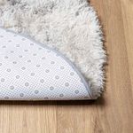 Casa si Gradina - Textile si covoare - Covoare - Covoare casa - Covor shaggy cu pom inalt, NAVARRA, gri deschis, 120x120 cm, formă rotund - Infinity.ro