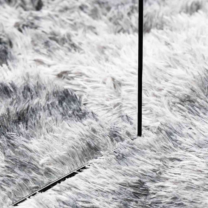 Casa si Gradina - Textile si covoare - Covoare - Covoare casa - Covor shaggy cu pom inalt, NAVARRA, gri deschis, 120x120 cm, formă rotund - Infinity.ro