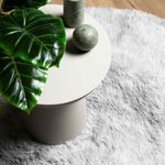Casa si Gradina - Textile si covoare - Covoare - Covoare casa - Covor shaggy cu pom inalt, NAVARRA, gri deschis, 120x120 cm, formă rotund - Infinity.ro