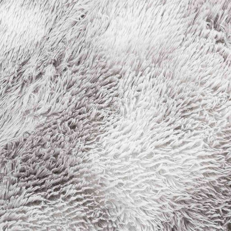Casa si Gradina - Textile si covoare - Covoare - Covoare casa - Covor shaggy cu pom inalt, NAVARRA, gri deschis, 120x120 cm, formă rotund - Infinity.ro