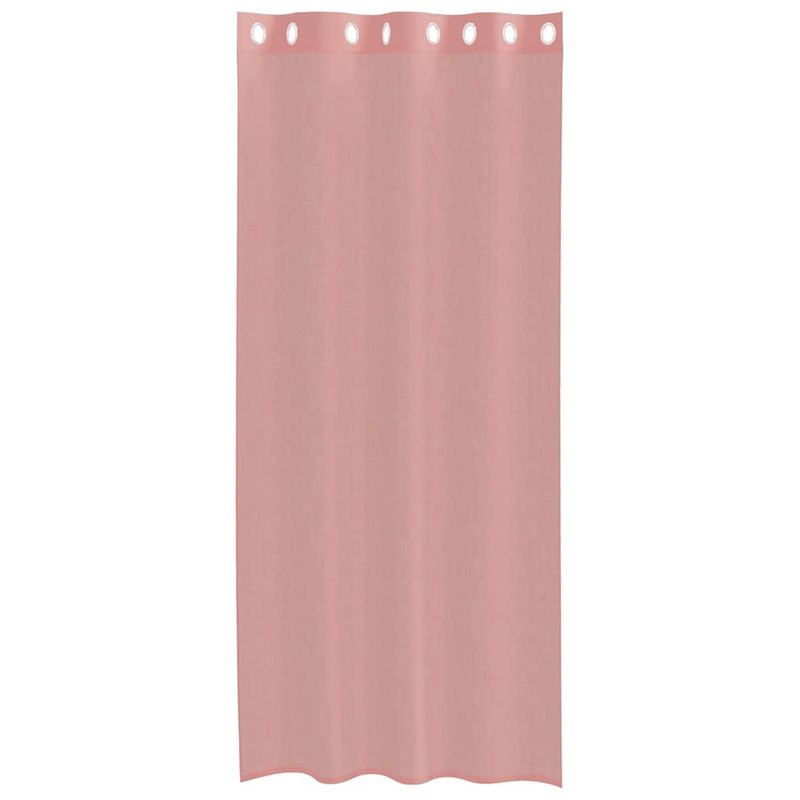 Casa si Gradina - Textile si covoare - Perdele si draperii - Perdele - Perdele Voile cu Oelii 2 buc Roz 140x225 cm - Infinity.ro