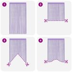 Casa si Gradina - Textile si covoare - Perdele si draperii - Perdele - Perdele sir 2 buc Violet 140x250 cm - Infinity.ro