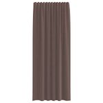 Casa si Gradina - Textile si covoare - Perdele si draperii - Perdele - Perdele Voile cu tabla 2 buc Maro, mărime 140x225 cm - Infinity.ro