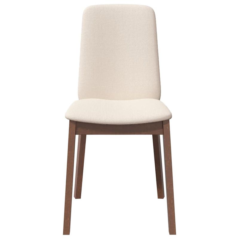 Casa si Gradina - Mobilier - Scaune si fotolii - Scaune - Scaune sufragerie cu perne 2 buc. cauciuc din lemn masiv maro - Infinity.ro