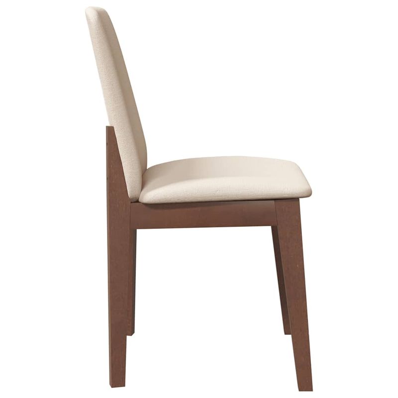 Casa si Gradina - Mobilier - Scaune si fotolii - Scaune - Scaune sufragerie cu perne 2 buc. cauciuc din lemn masiv maro - Infinity.ro