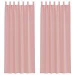 Casa si Gradina - Textile si covoare - Perdele si draperii - Perdele - Perdele Voile cu buzunare pentru bare 2 buc Roz, mărime 140x260 cm - Infinity.ro
