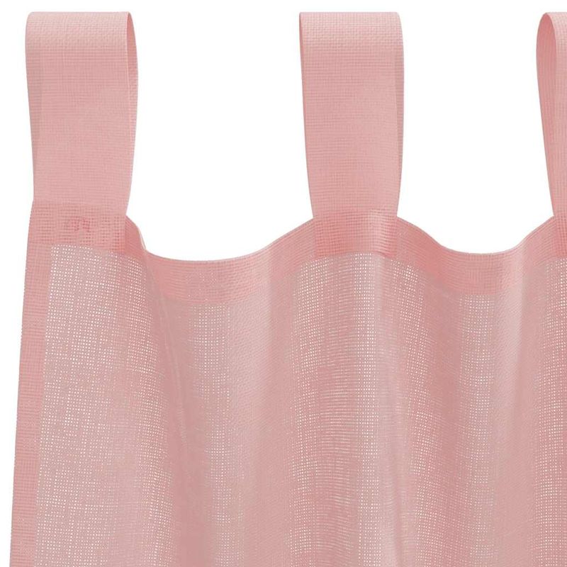 Casa si Gradina - Textile si covoare - Perdele si draperii - Perdele - Perdele Voile cu buzunare pentru bare 2 buc Roz, mărime 140x260 cm - Infinity.ro