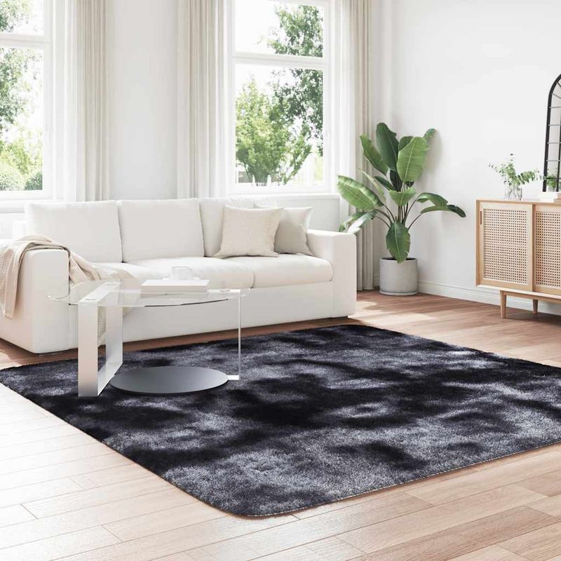 Casa si Gradina - Textile si covoare - Covoare - Covoare casa - Covor shaggy cu pom inalt, NAVARRA, gri inchis, 240x240 cm, formă pătrat - Infinity.ro