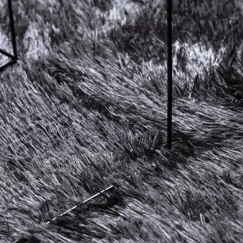 Casa si Gradina - Textile si covoare - Covoare - Covoare casa - Covor shaggy cu pom inalt, NAVARRA, gri inchis, 240x240 cm, formă pătrat - Infinity.ro