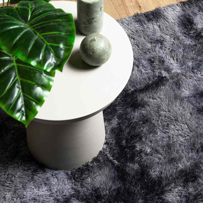 Casa si Gradina - Textile si covoare - Covoare - Covoare casa - Covor shaggy cu pom inalt, NAVARRA, gri inchis, 240x240 cm, formă pătrat - Infinity.ro