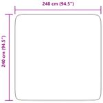 Casa si Gradina - Textile si covoare - Covoare - Covoare casa - Covor shaggy cu pom inalt, NAVARRA, gri inchis, 240x240 cm, formă pătrat - Infinity.ro