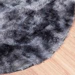 Casa si Gradina - Textile si covoare - Covoare - Covoare casa - Covor shaggy cu pom inalt, NAVARRA, gri inchis, 160x160 cm, formă rotund - Infinity.ro