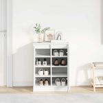 Casa si Gradina - Mobilier - Organizare si depozitare - Organizator incaltaminte - Dulap pentru incaltaminte alb 57x34x76 cm lemn prelucrat - Infinity.ro