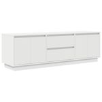 Casa si Gradina - Mobilier - Comode si corpuri - Comode - Dulap TV cu lumini LED alb 160,5x41x50 cm - Infinity.ro