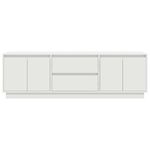 Casa si Gradina - Mobilier - Comode si corpuri - Comode - Dulap TV cu lumini LED alb 160,5x41x50 cm - Infinity.ro