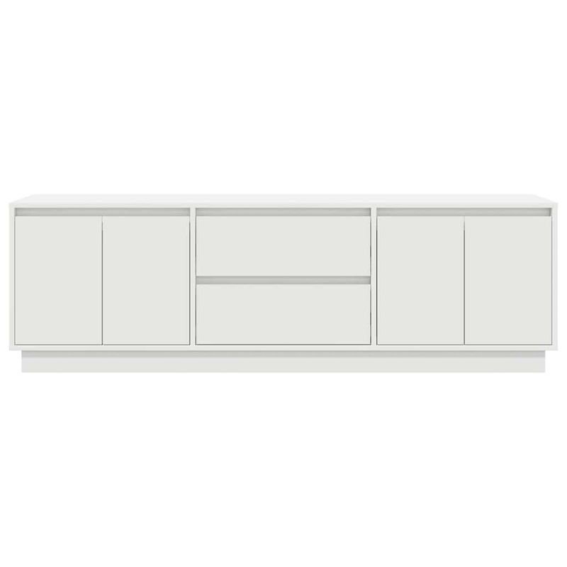 Casa si Gradina - Mobilier - Comode si corpuri - Comode - Dulap TV cu lumini LED alb 160,5x41x50 cm - Infinity.ro