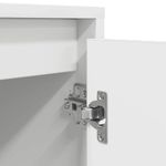 Casa si Gradina - Mobilier - Comode si corpuri - Comode - Dulap TV cu lumini LED alb 160,5x41x50 cm - Infinity.ro