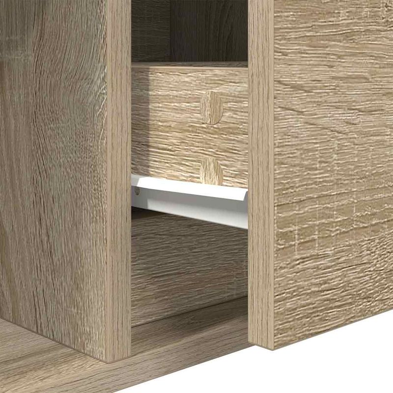 Casa si Gradina - Mobilier - Comode si corpuri - Comode - Dulapuri TV 2 buc Stejar Sonoma 100x31x25,5 cm Lemn prelucrat - Infinity.ro