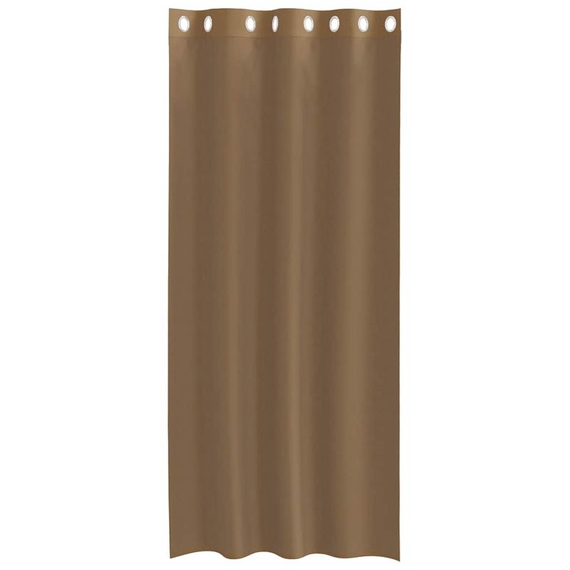 Casa si Gradina - Textile si covoare - Perdele si draperii - Perdele - Perdele Voile cu Oeje 2 buc Maro Deschis, mărime 140x225 cm - Infinity.ro