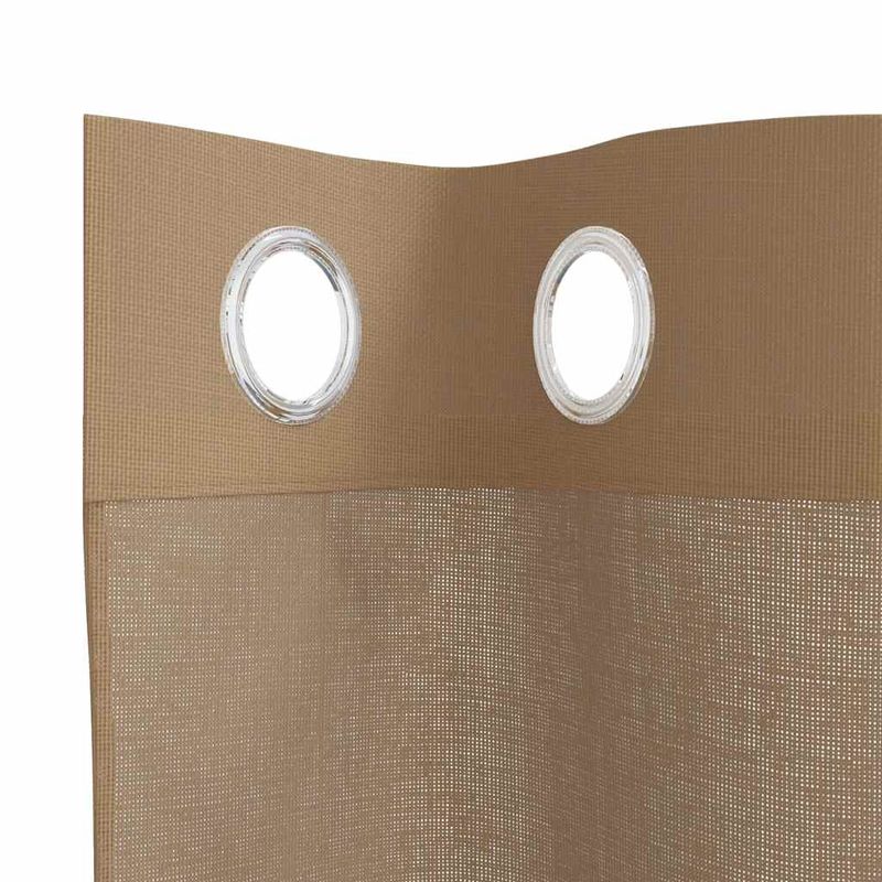 Casa si Gradina - Textile si covoare - Perdele si draperii - Perdele - Perdele Voile cu Oeje 2 buc Maro Deschis, mărime 140x225 cm - Infinity.ro