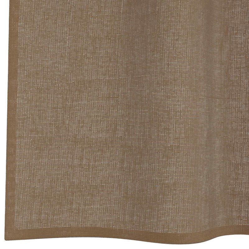 Casa si Gradina - Textile si covoare - Perdele si draperii - Perdele - Perdele Voile cu Oeje 2 buc Maro Deschis, mărime 140x225 cm - Infinity.ro