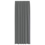 Casa si Gradina - Textile si covoare - Perdele si draperii - Perdele - Perdele Voile cu Bucle 2 buc Gri Inchis 140x260 cm - Infinity.ro