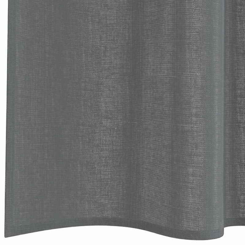 Casa si Gradina - Textile si covoare - Perdele si draperii - Perdele - Perdele Voile cu Bucle 2 buc Gri Inchis 140x260 cm - Infinity.ro
